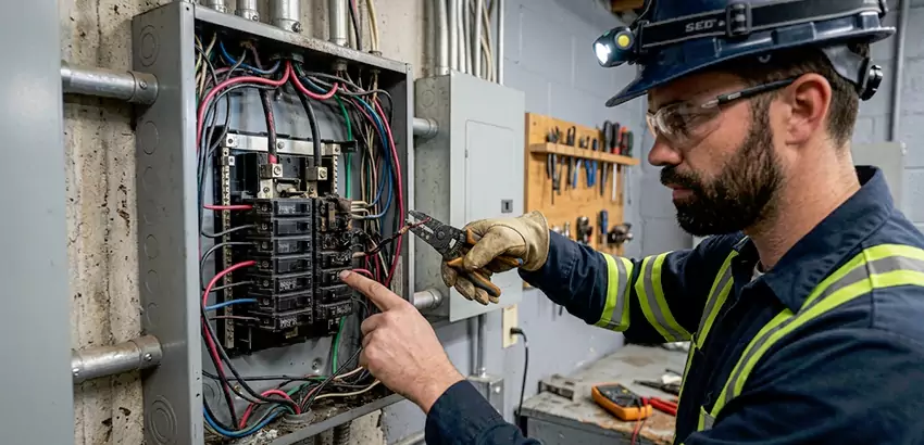 Breaker Box Short Circuit Repair in Auburn