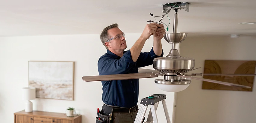 Ceiling Fan Light and Switch Repair in Auburn