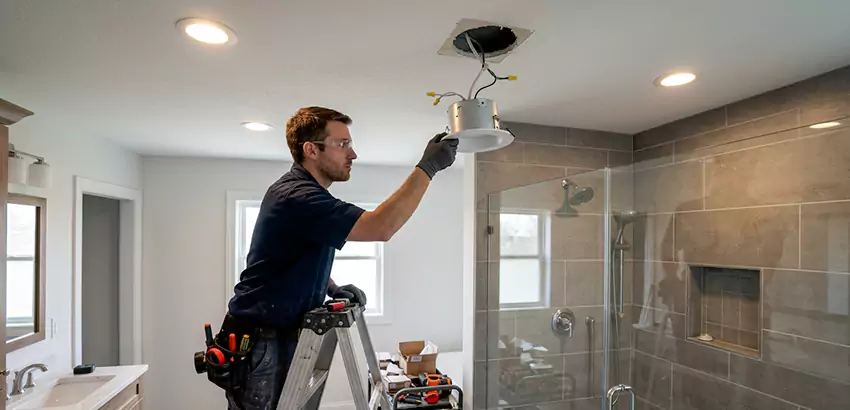 Bathroom and Shower Recessed Lighting Installation in Auburn